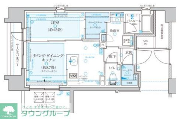 CLIOラベルヴィ中央湊の物件間取画像